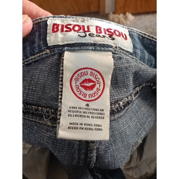 Vintage Bisou Bisou Jeans Women 4 Flared Hippie Boho 29 x 31 - Picture 9 of 10